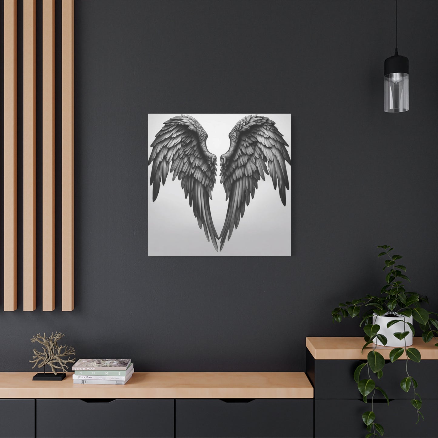 Black Angel Wings Wall Art & Canvas Prints
