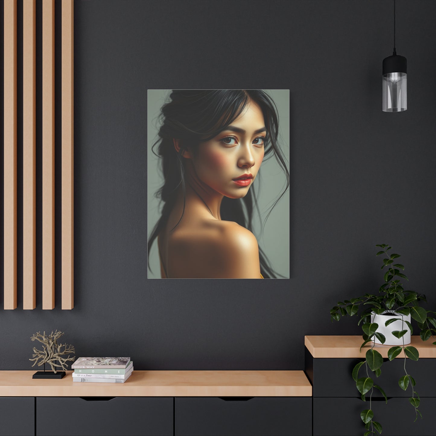 Chic Dame Illustration Wall Art & Canvas Print