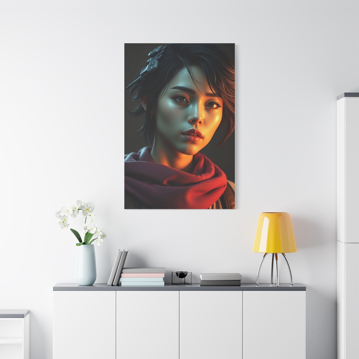 Serene Pixel Serenade Wall Art & Canvas Print