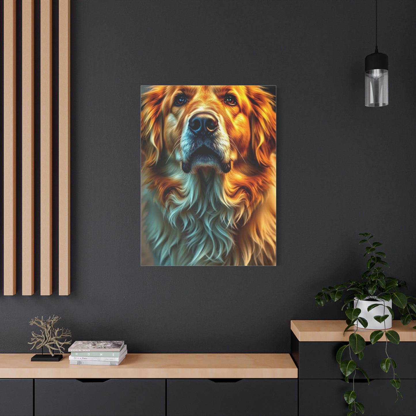 Vision Golden Retriever Art Art Wall Art & Canvas Print