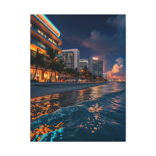 Opulent Miami Vista Canvas
