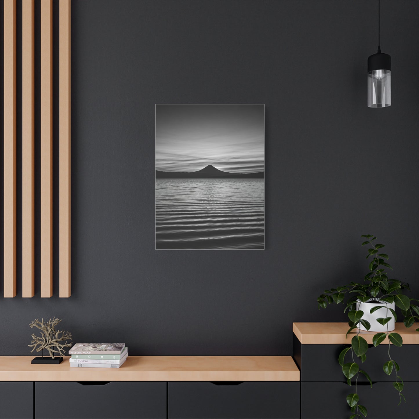 Serene Horizon Mountain Reflection Wall Art & Canvas Prints