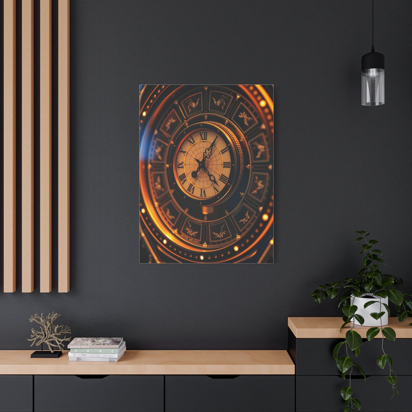 Clock Art Refined Canvas Wall Art & Canvas Print
