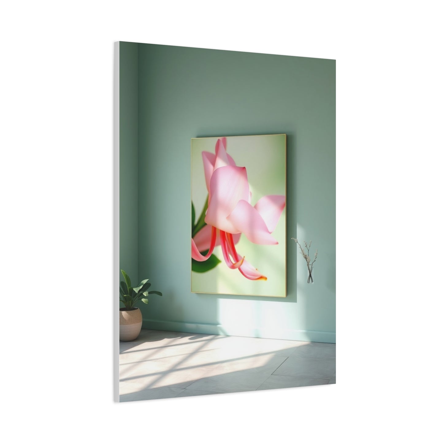 Green & Pink Canvas Art Luxury Canvas Wall Art & Canvas Print