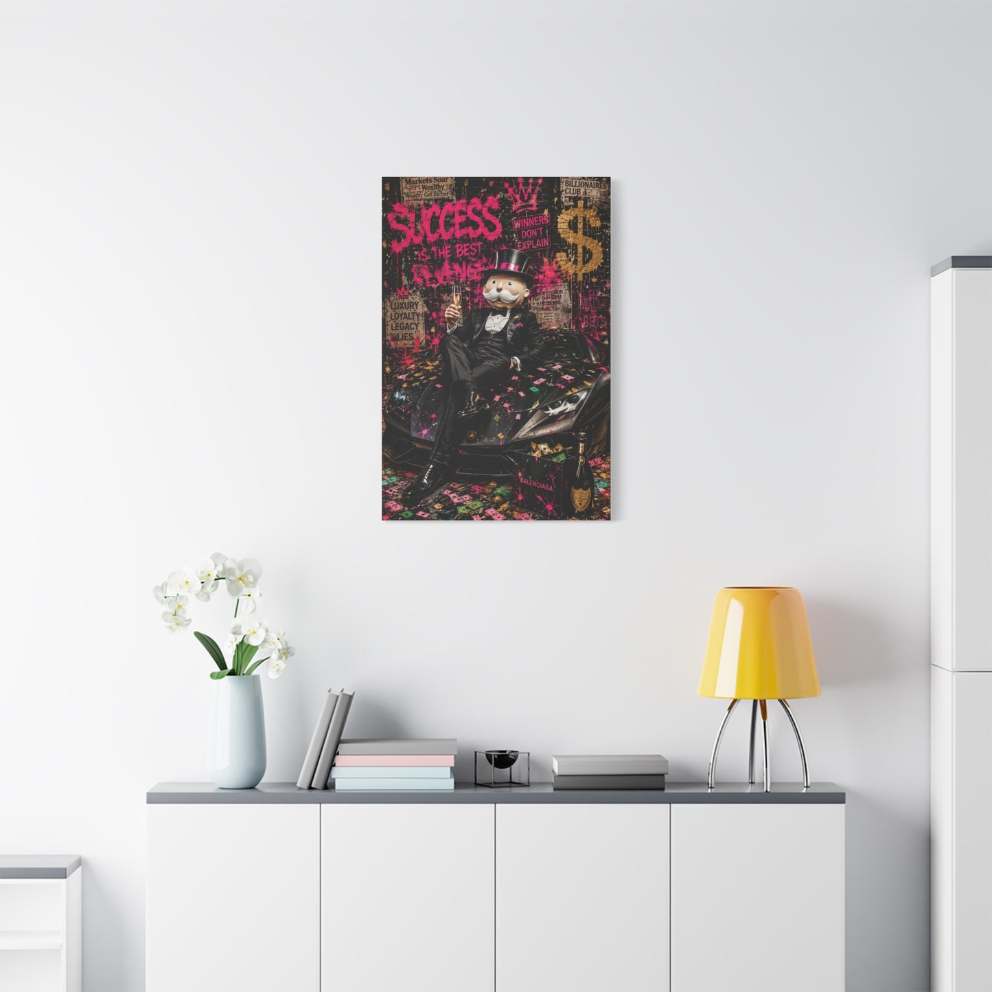 Luxury Street Pop Billionaire Rebel Street Wall Art & Canvas Print