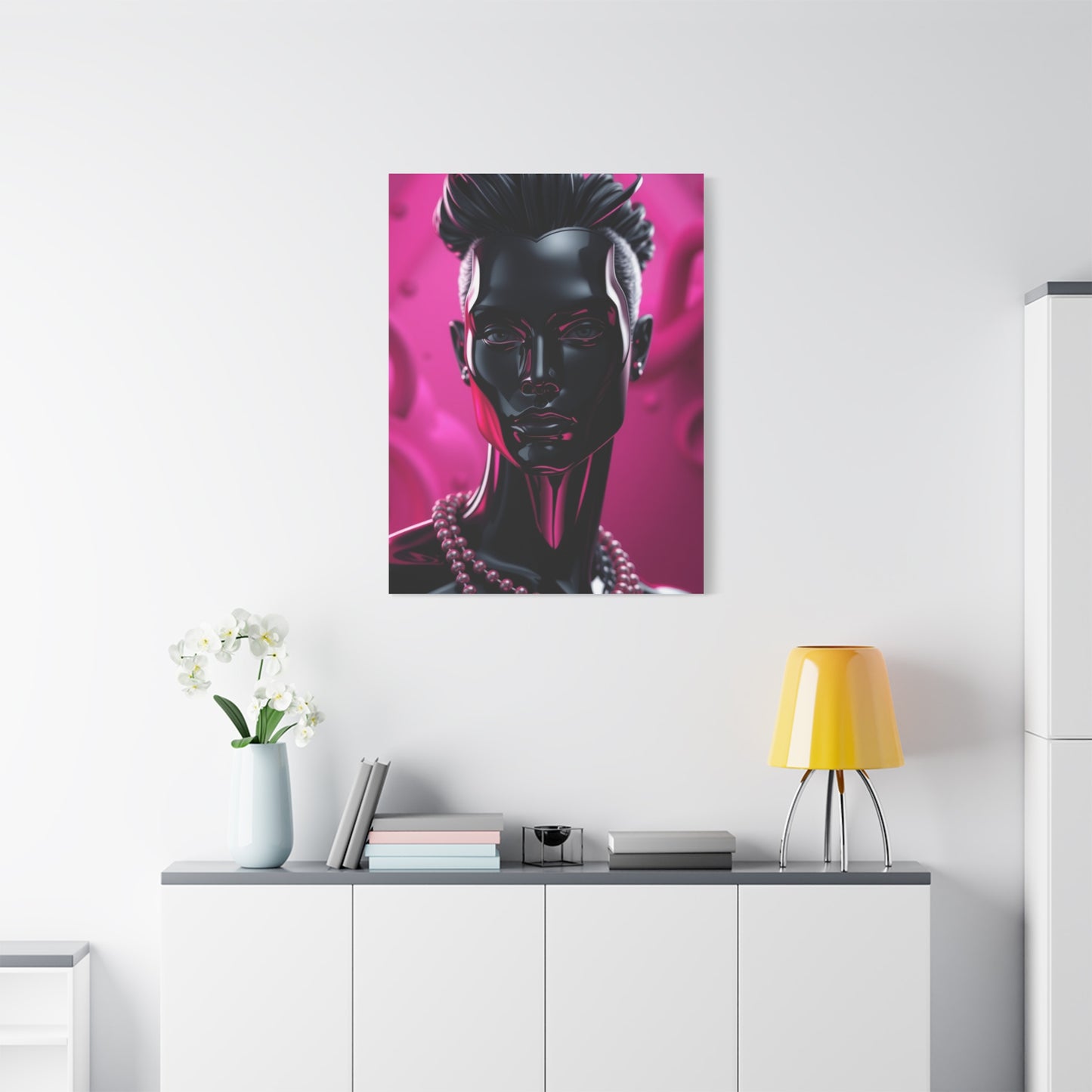 Black & Pink Art Supreme Gallery Wall Art & Canvas Print