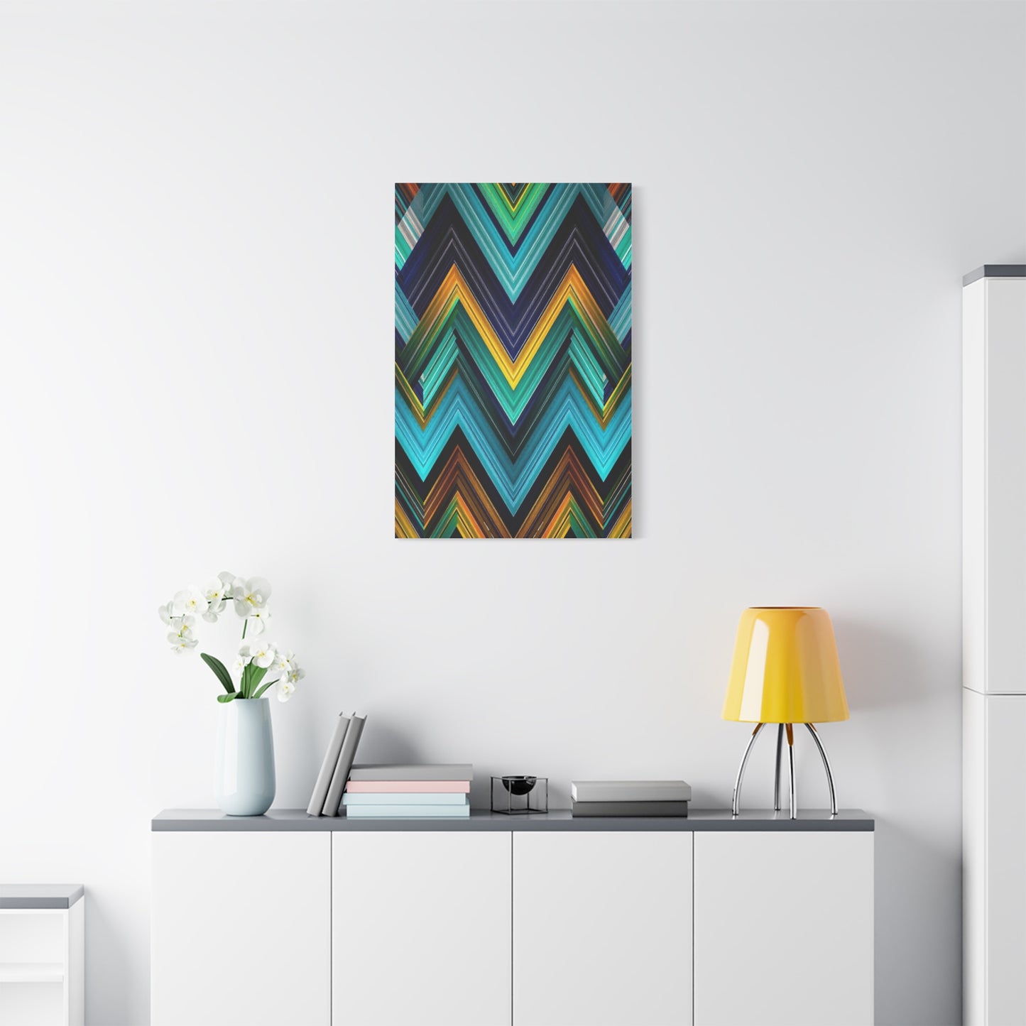 Masterpiece Chevron Pattern Art Vision Wall Art & Canvas Print