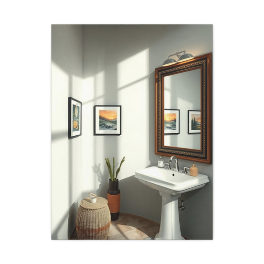 Sophisticated Spa Scene Canvas Wall Art & Canvas Print