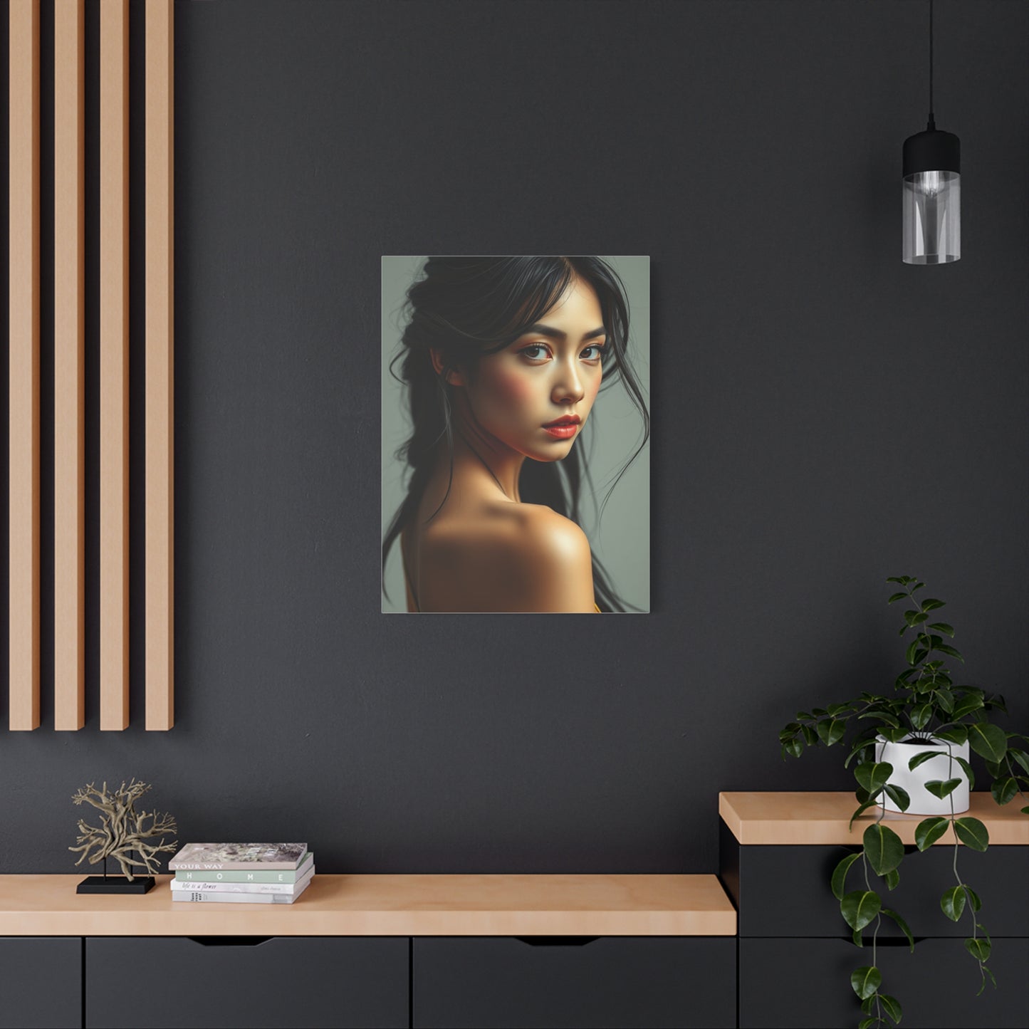 Chic Dame Illustration Wall Art & Canvas Print