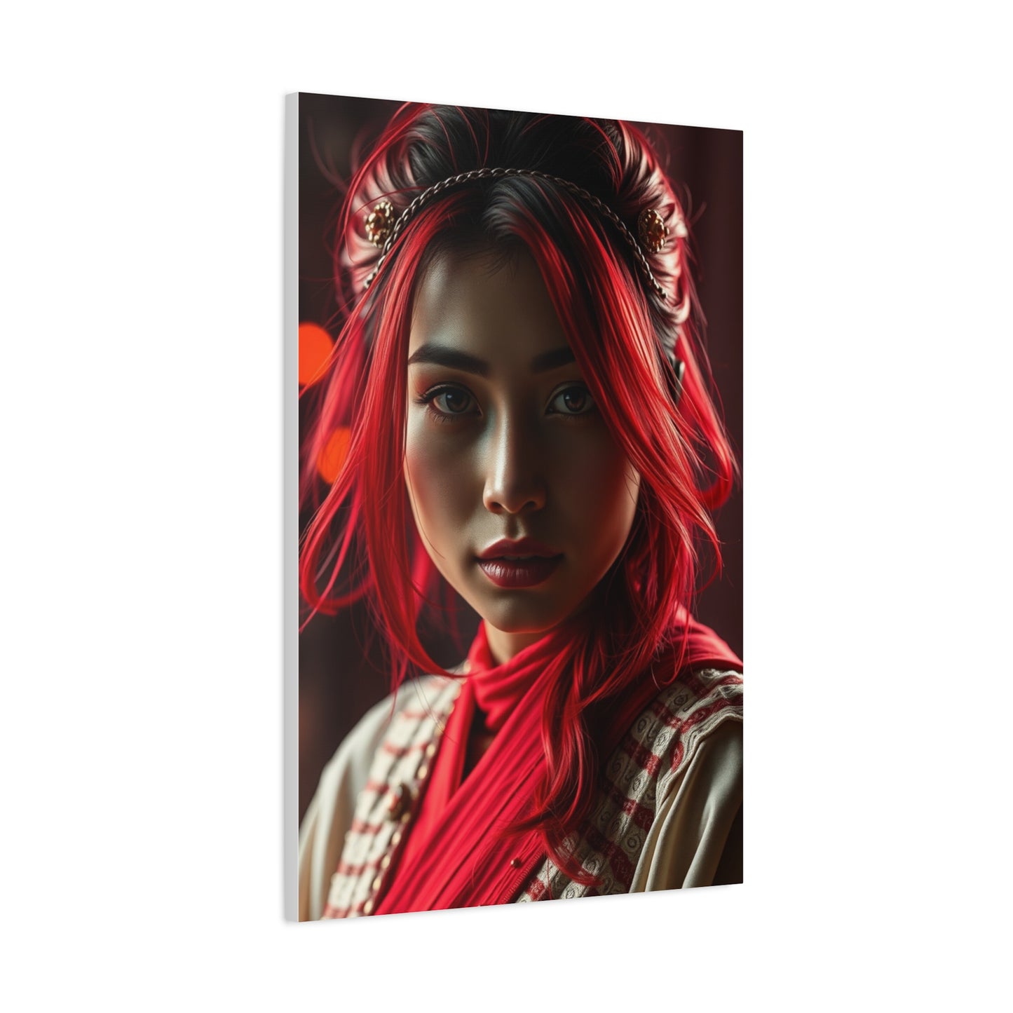 Vermilion Symphony Canvas Wall Art & Canvas Print