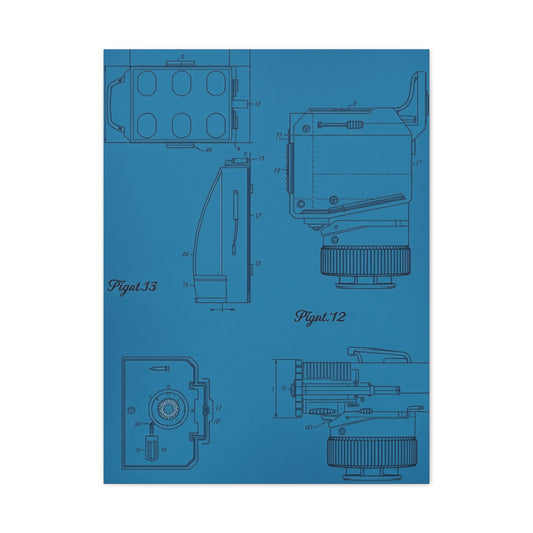 Blueprint & Patent Sketches Art Luxury Canvas Wall Art & Canvas Print
