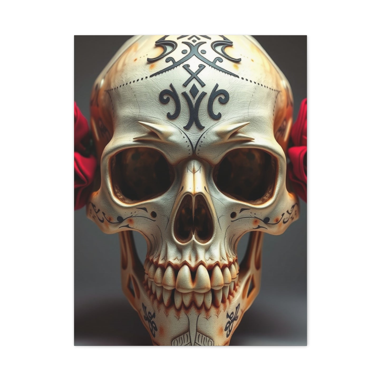 Imperial Bone Portrait Wall Art & Canvas Print