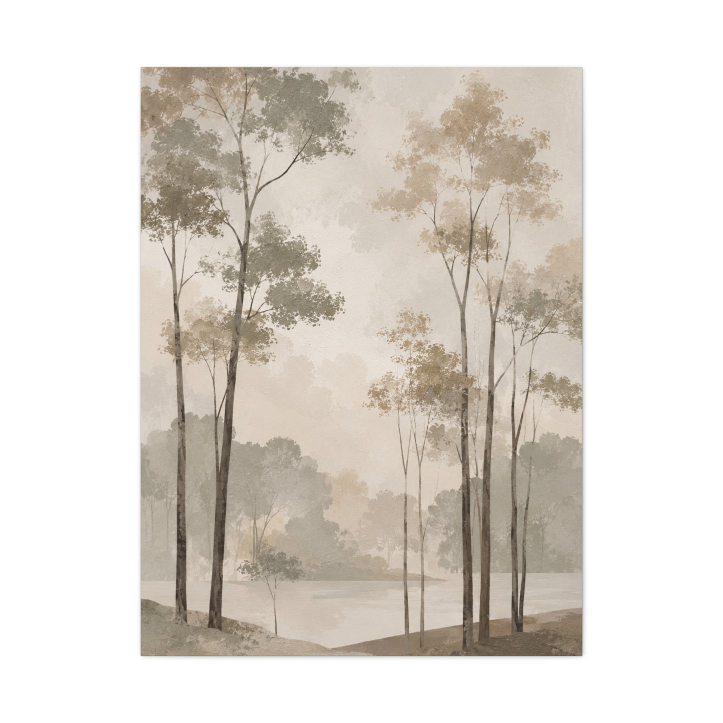 Japandi Minimal Tree Landscape Trees Wall Art & Canvas Print