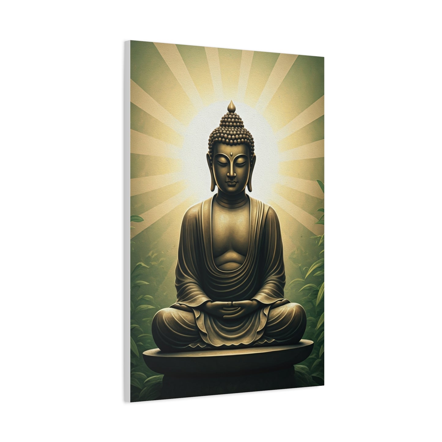 Sunburst Serenity Buddha Meditation Wall Art & Canvas Prints