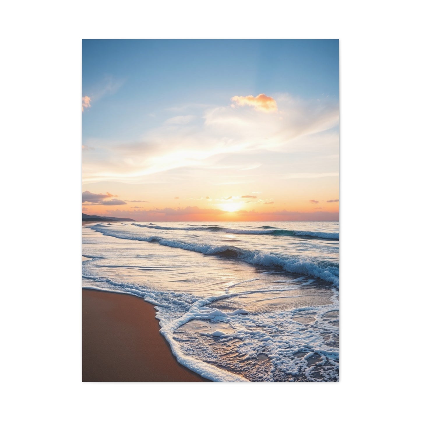 Beach Sunrise and Sunset Art Supreme Gallery Wall Art & Canvas Print