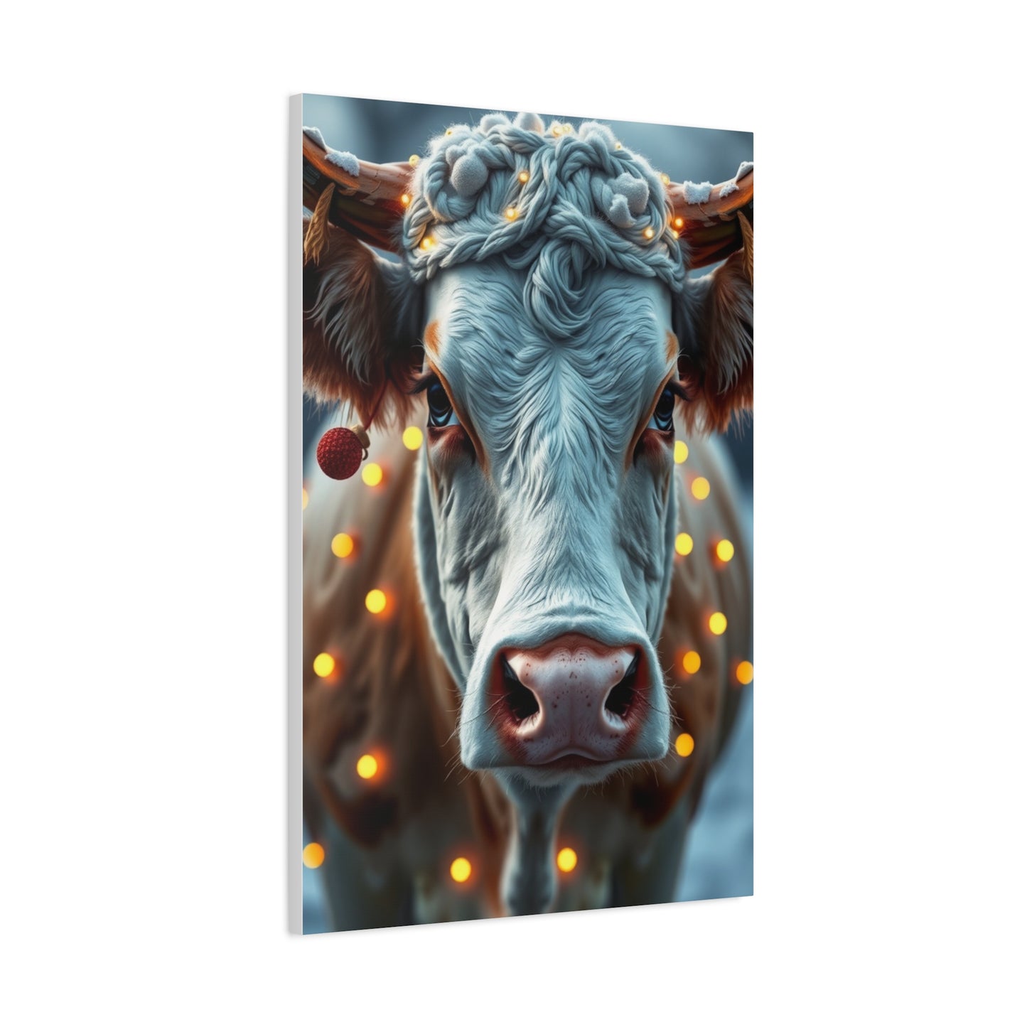 Vision Christmas Cow Art Art Wall Art & Canvas Print