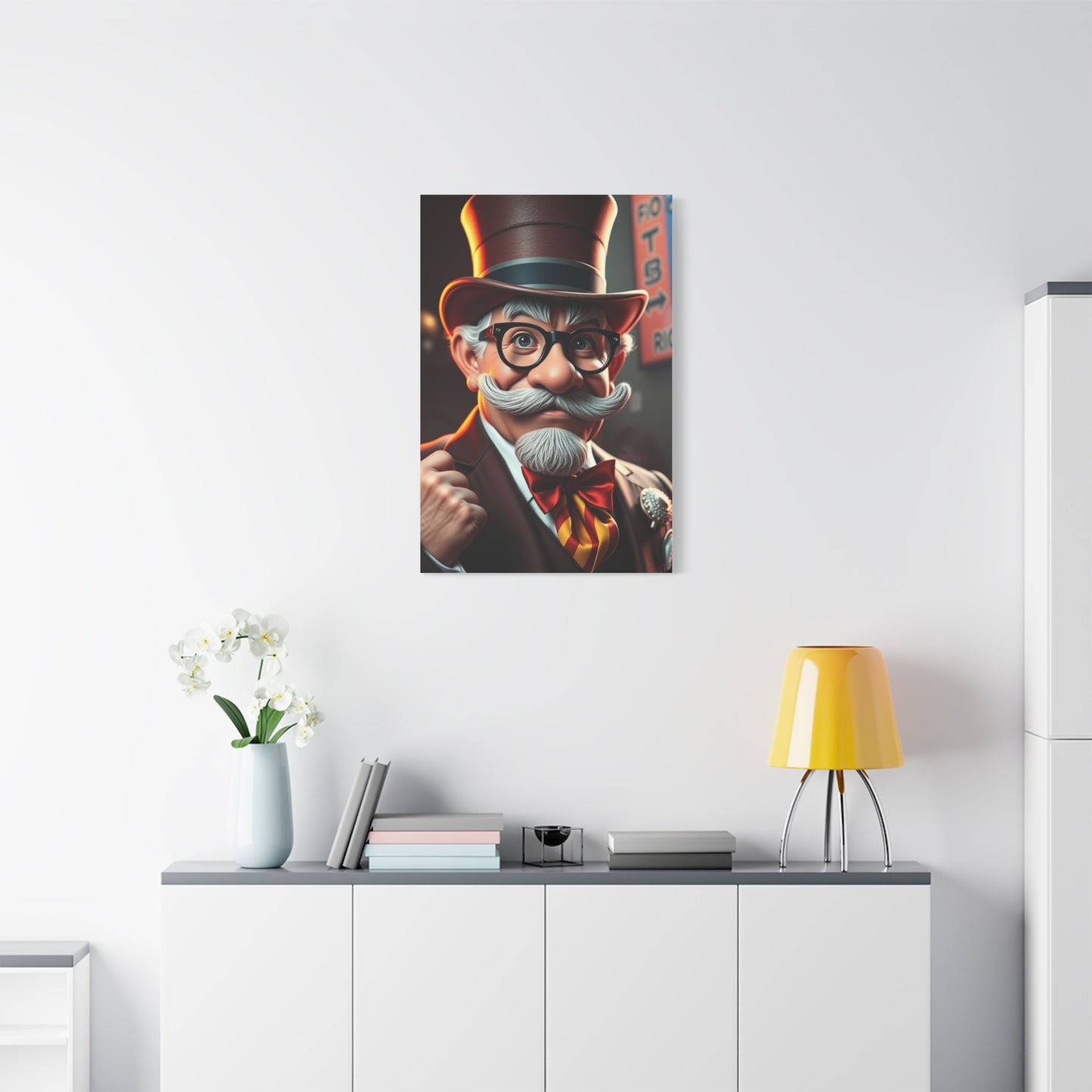 Vision Rich Uncle Pennybags Art Art Wall Art & Canvas Print