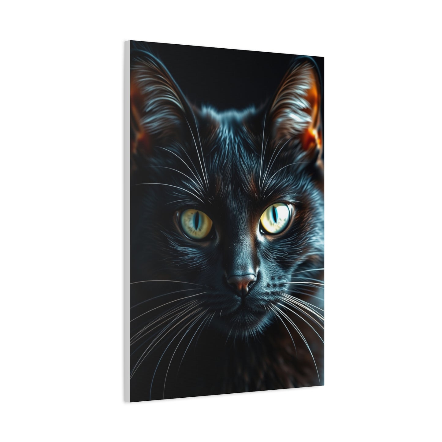 Masterpiece Black Cat Art Vision Wall Art & Canvas Print
