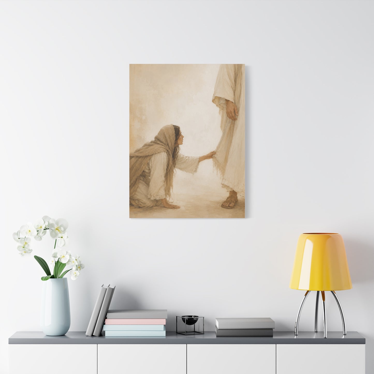 Healing Faith Touch Scripture Wall Art & Canvas Print
