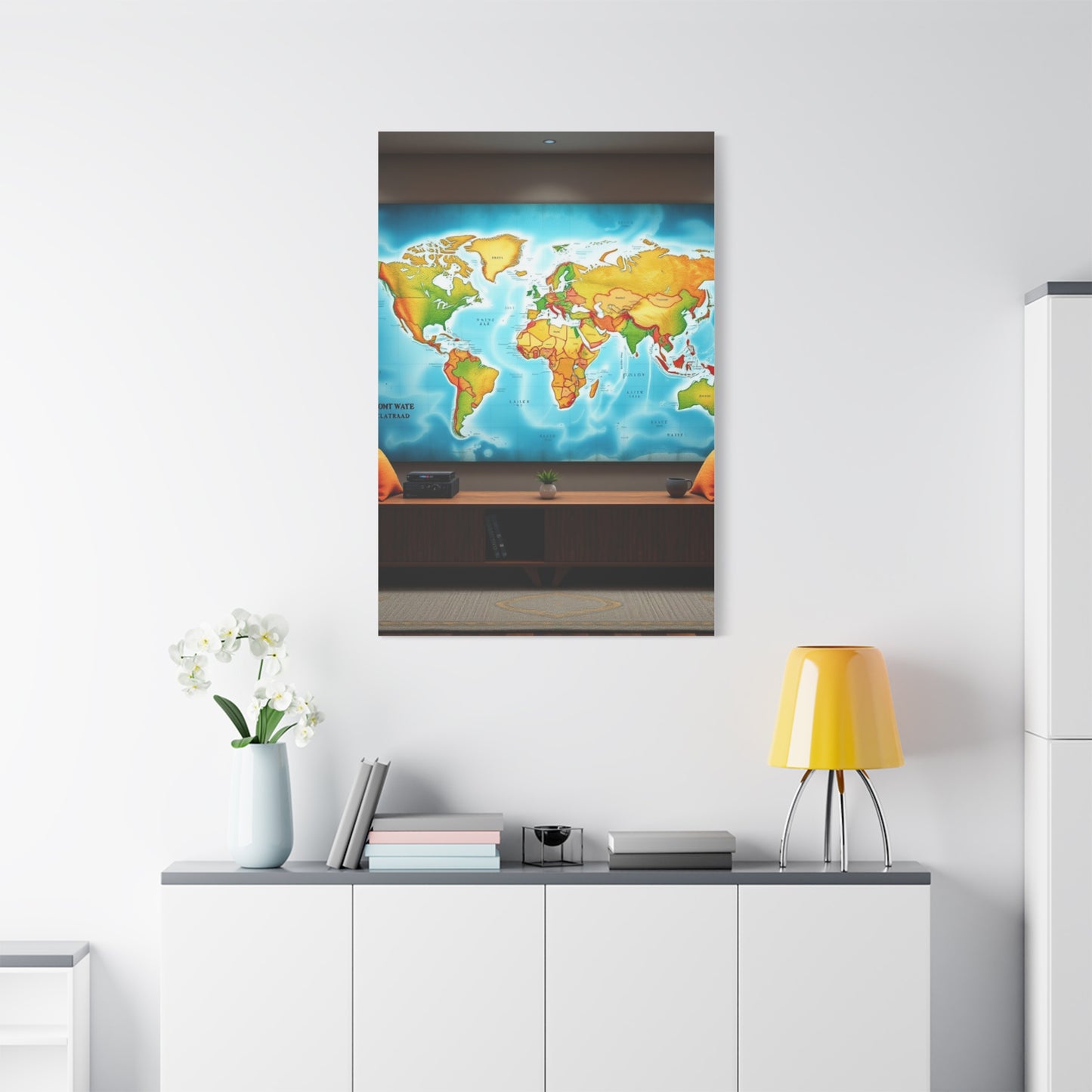 World Map Art Supreme Gallery Wall Art & Canvas Print