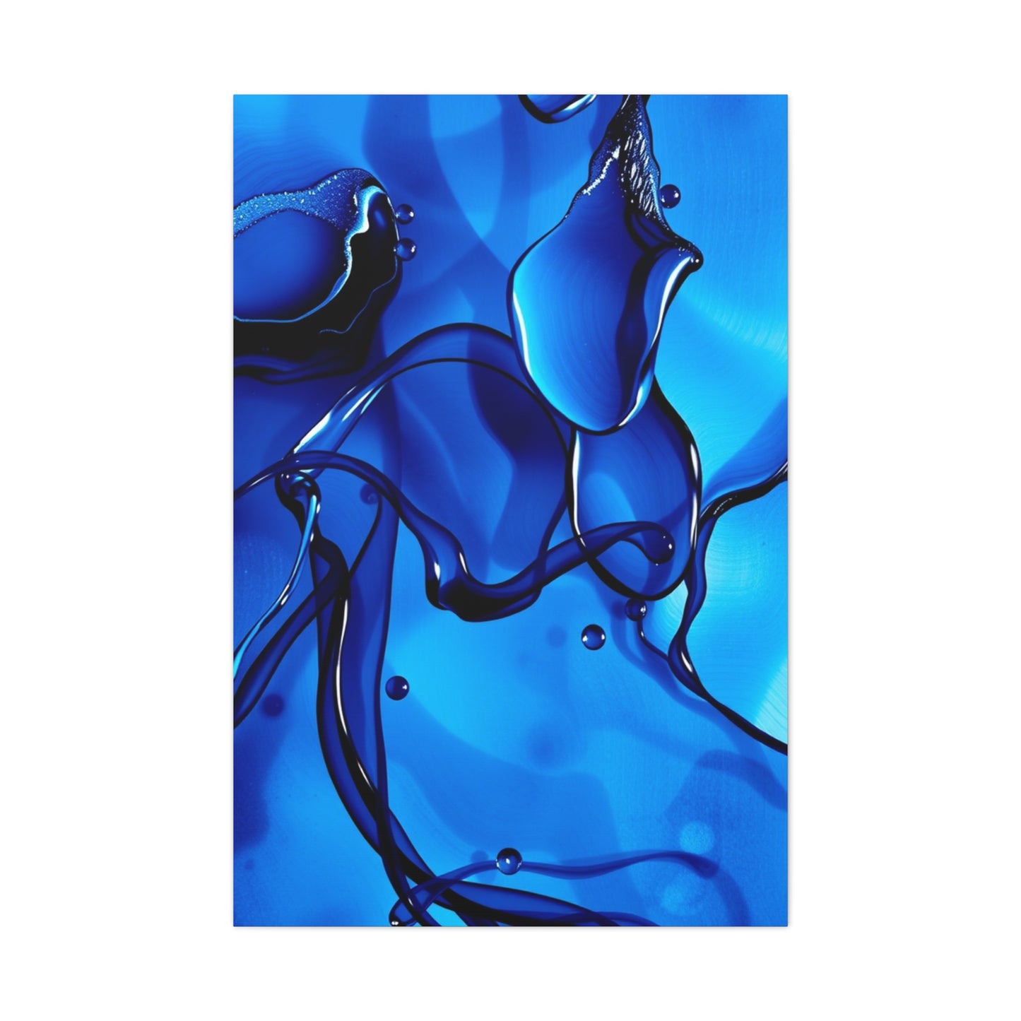 Blue Abstract Art Luxury Canvas Wall Art & Canvas Print