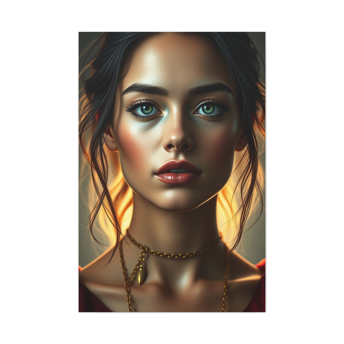 Elite Female Portrait Art Vision Wall Art & Canvas Print