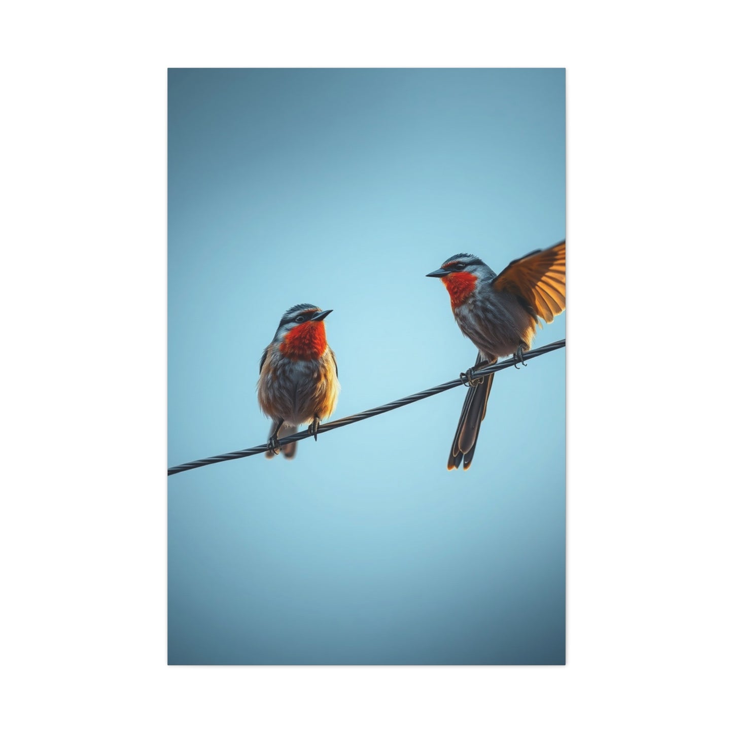 Elite Birds On a Wire Art Vision Wall Art & Canvas Print