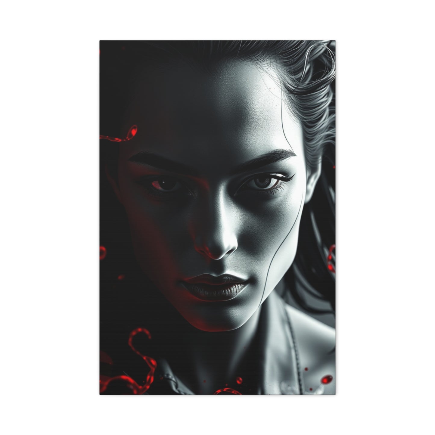 Black, White & Red Art Luxury Canvas Wall Art & Canvas Print