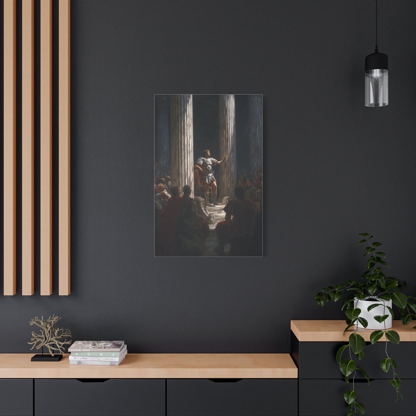 Julius Caesar Addressing The Roman Senate Wall Art & Canvas Print