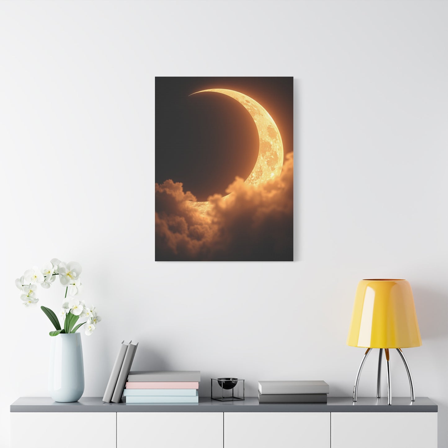 Crescent Moon Art Luxury Canvas Wall Art & Canvas Print