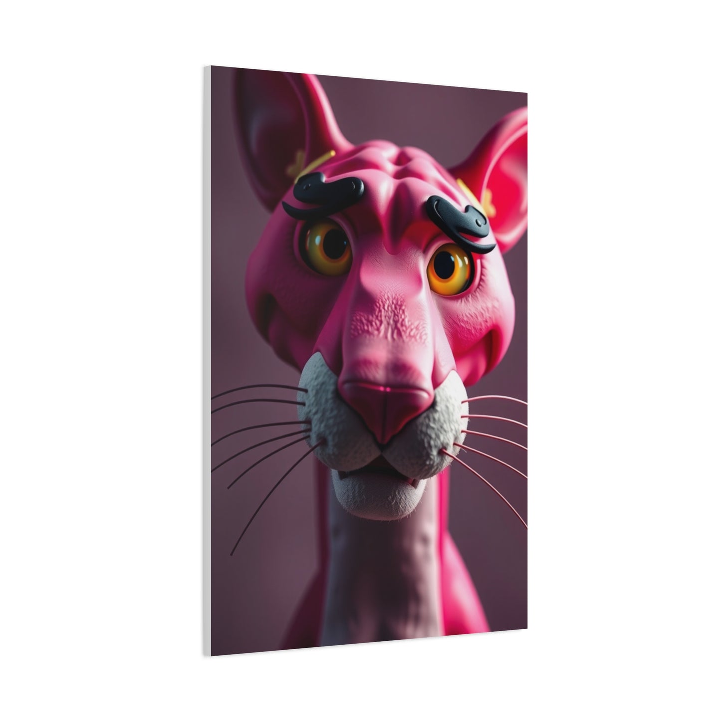 Rosé Panther Elegance Canvas Wall Art & Canvas Print