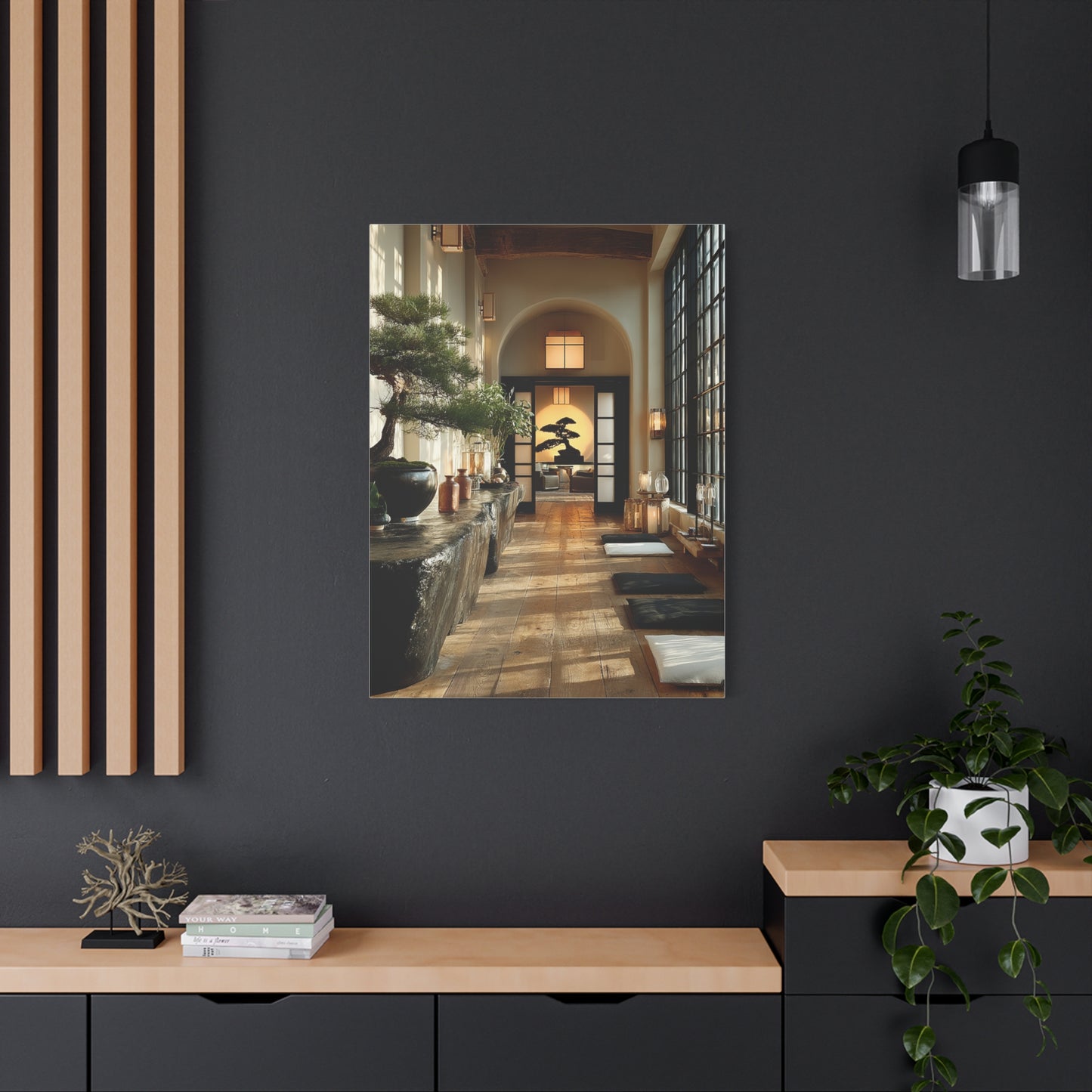 Japanese Minimal Hallway Interior Wall Art & Canvas Print