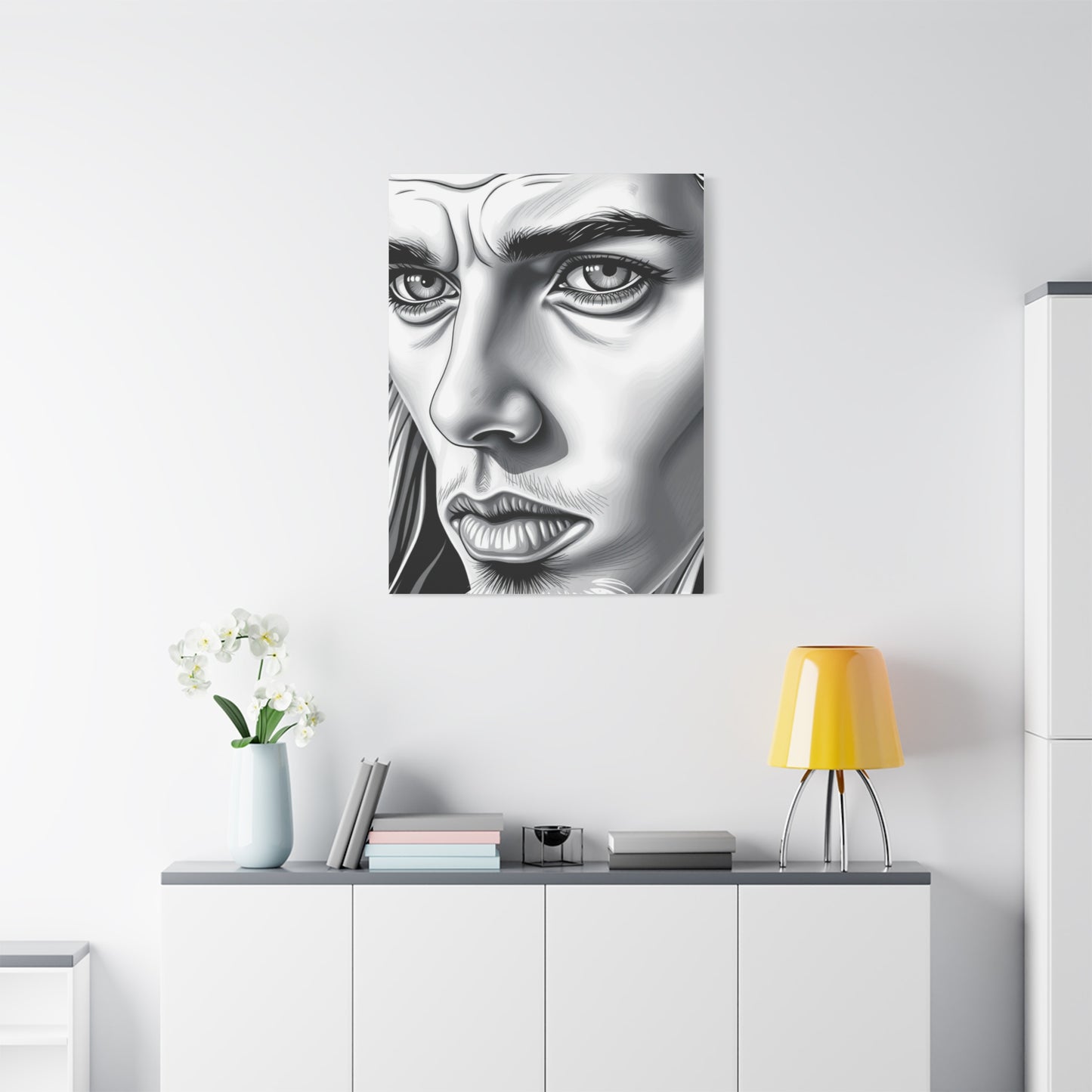 Supreme Black and White Illustrations Art Collection Wall Art & Canvas Print