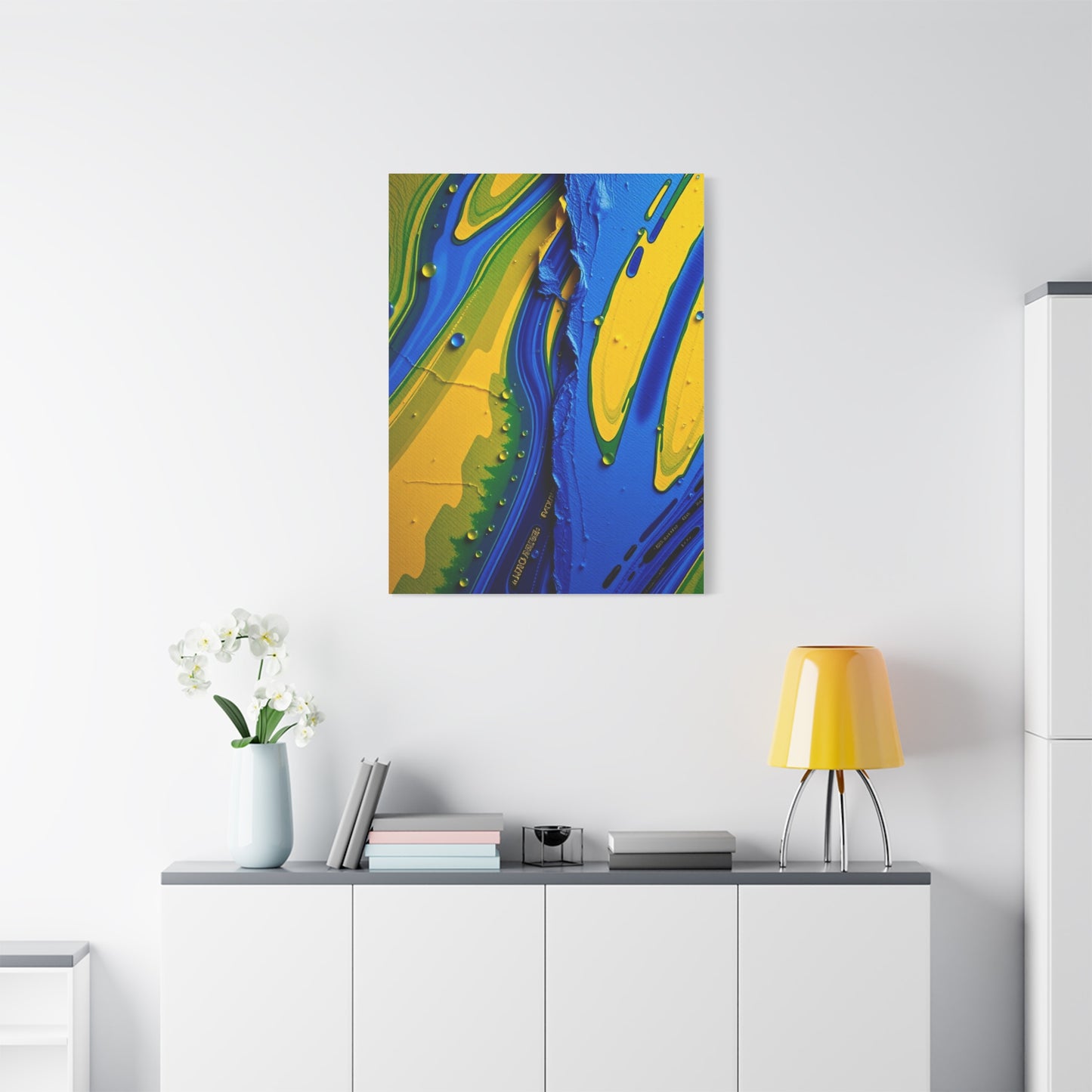 Masterpiece Blue & Yellow Art Vision Wall Art & Canvas Print