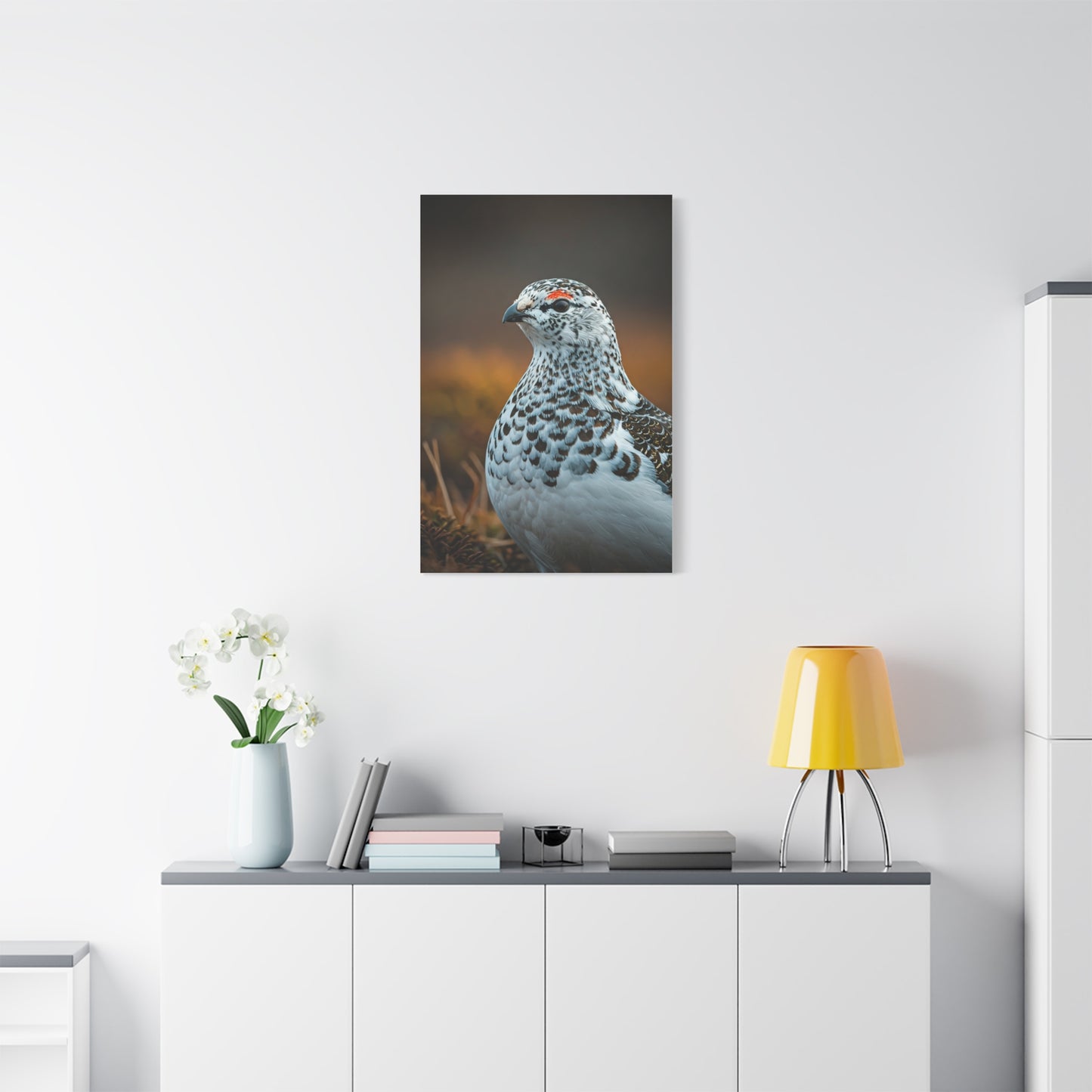 Snowy Grouse Portrait Wall Art & Canvas Prints