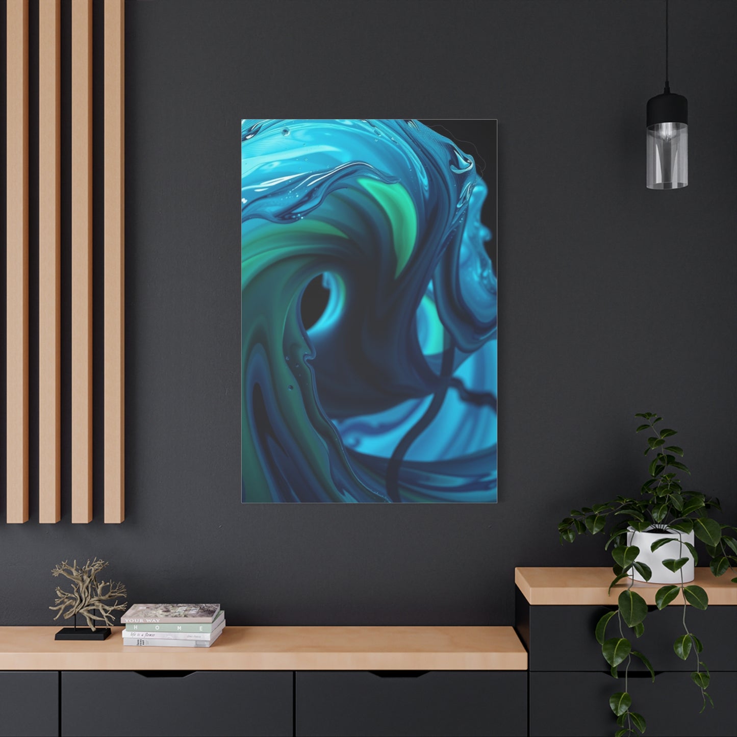 Blue & Green Art Refined Canvas Wall Art & Canvas Print