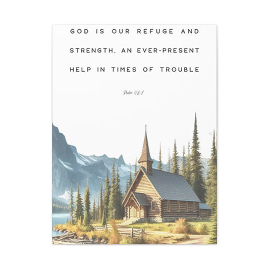 Mountain Home And Scripture Wall Art & Canvas Prints