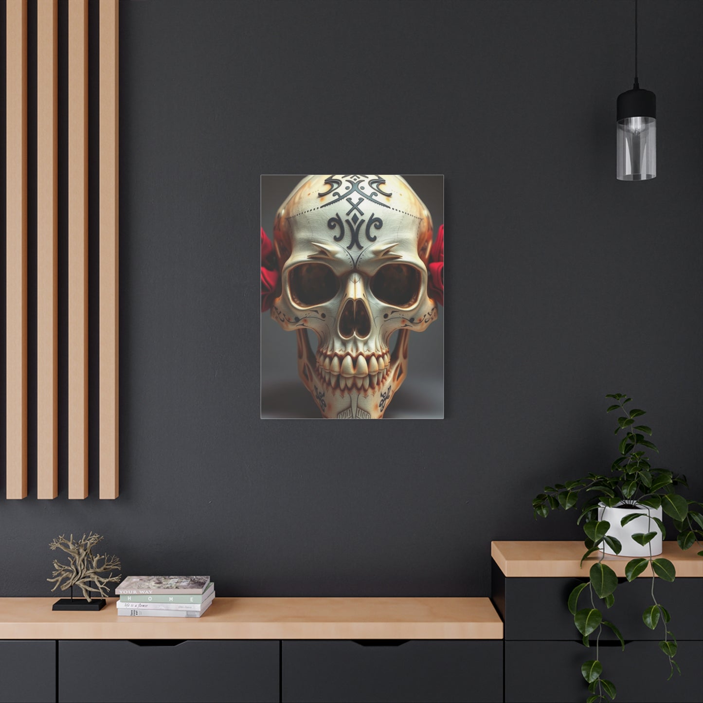 Imperial Bone Portrait Wall Art & Canvas Print