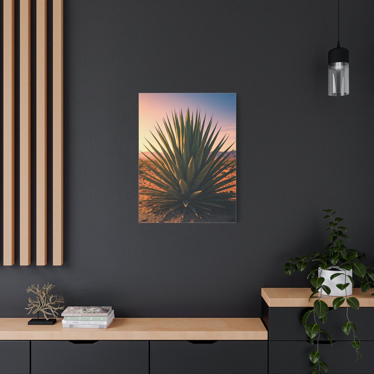 Desert Agave Sunburst Wall Art & Canvas Prints