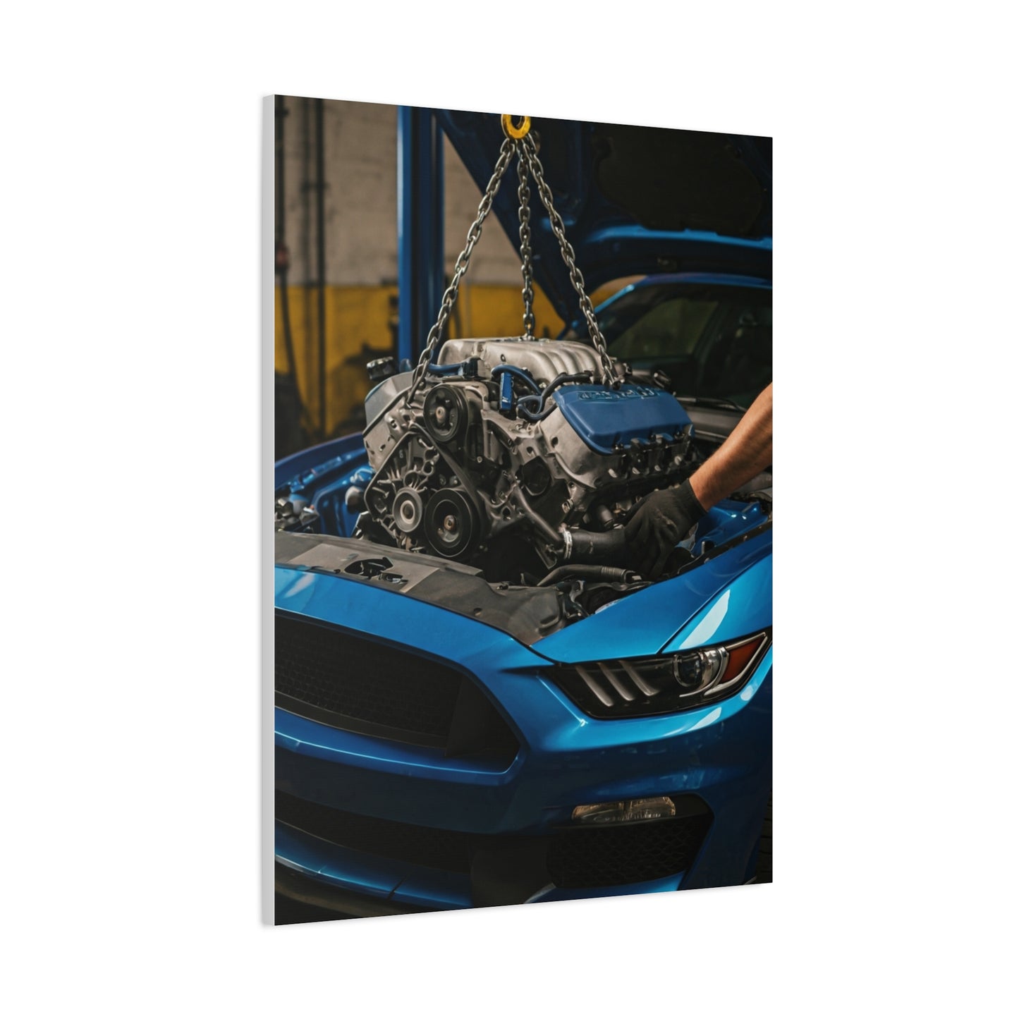 Ford Mustang Shelby GT350 Performance Build Workshop Wall Art & Canvas Prints