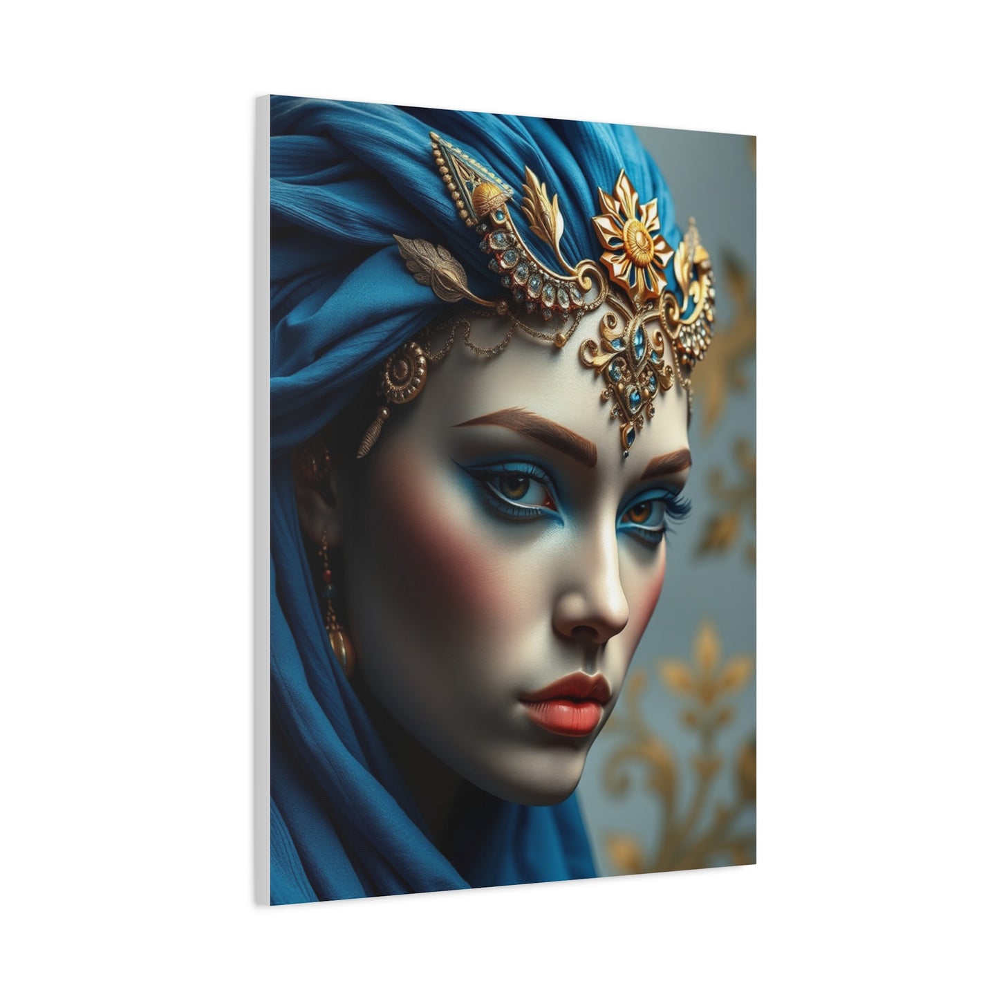 Blue & Gold Art Supreme Gallery Wall Art & Canvas Print