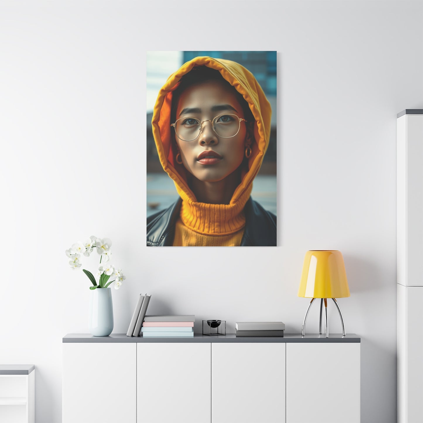 Lustrous Marigold Mural Wall Art & Canvas Print