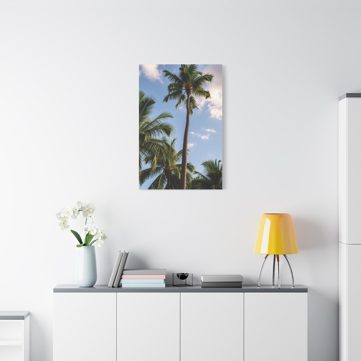 Serene Palms Composition Wall Art & Canvas Print