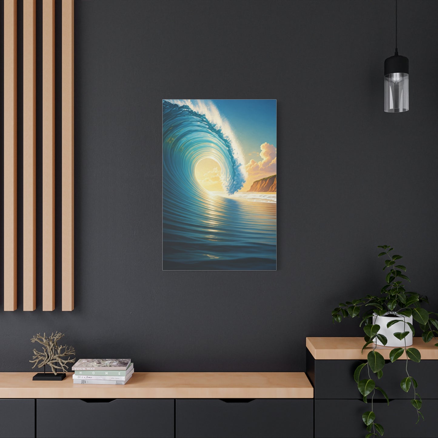 Sunset Tide Glow Coastal Wall Art & Canvas Prints
