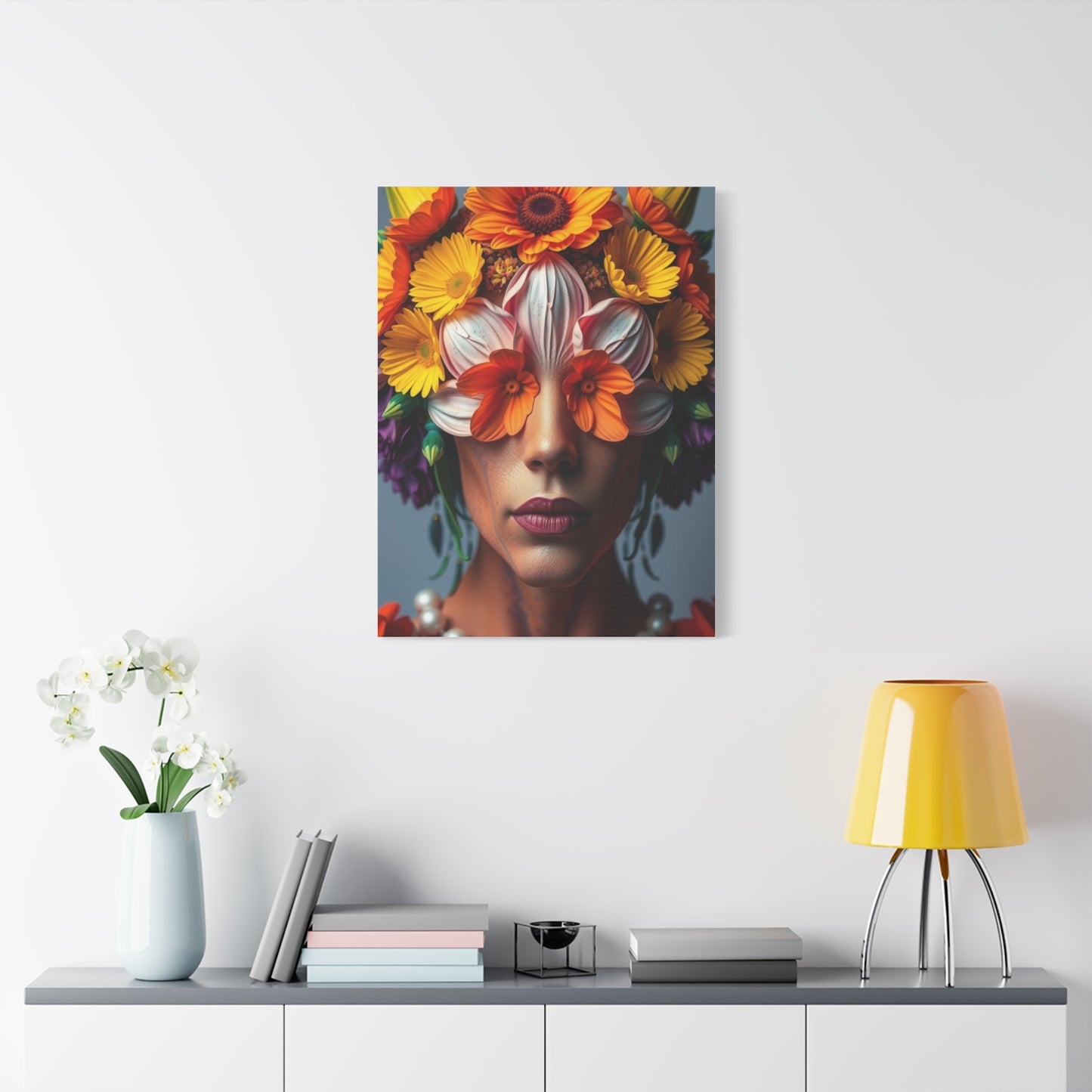 Petal Crown Reverie Wall Art & Canvas Print