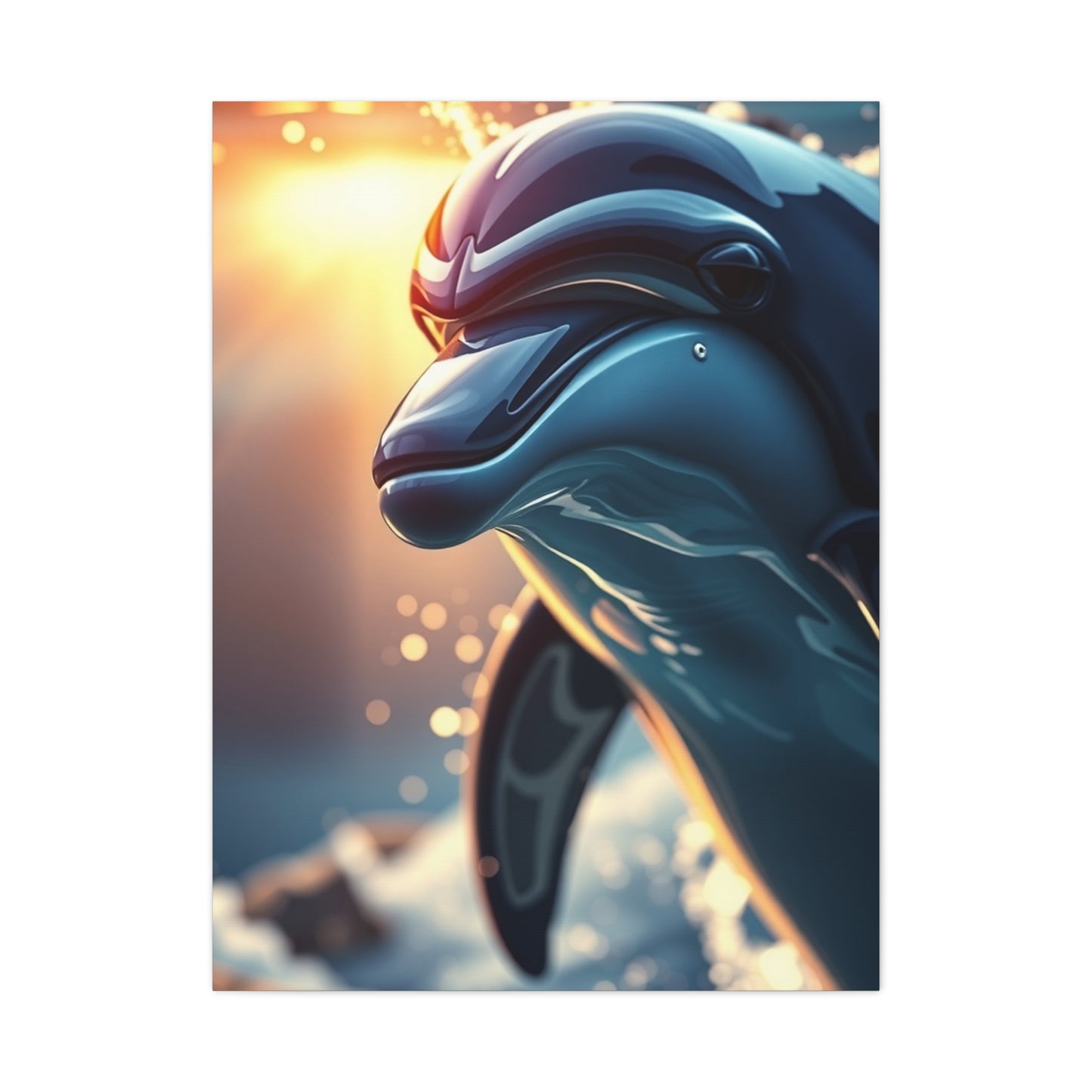 Vision Dolphin Art Art Wall Art & Canvas Print