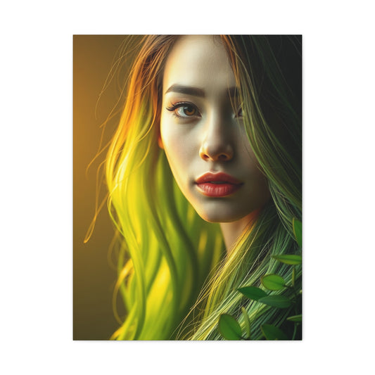 Olive Harmony Canvas Wall Art & Canvas Print