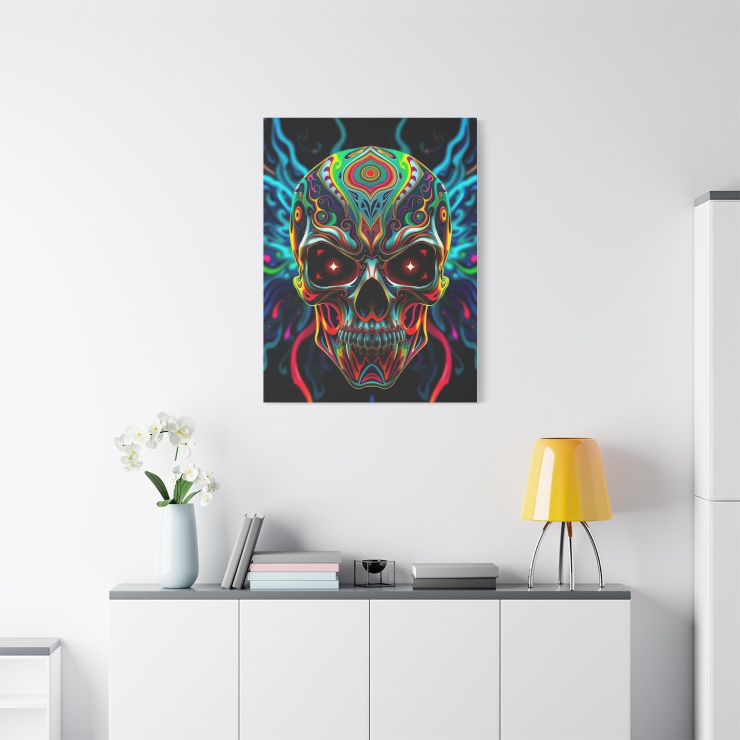 Enigmatic Skull Spectacle Wall Art & Canvas Print