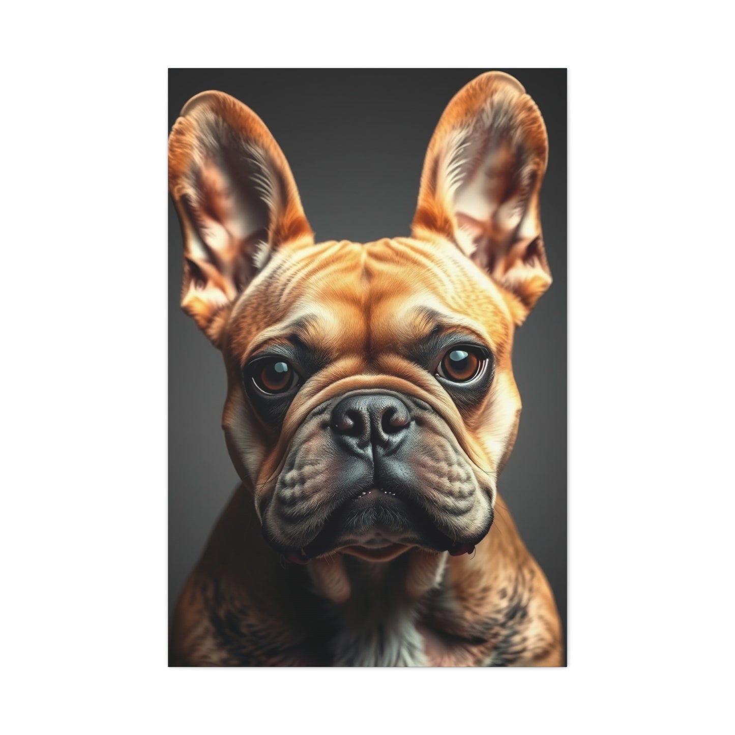 Parisian Canine Elegance Canvas