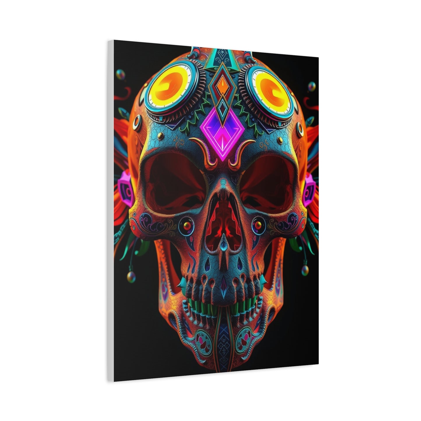 3D Trippy Skull Art By Ali Gulec Art Luxury Canvas Wall Art & Canvas Print